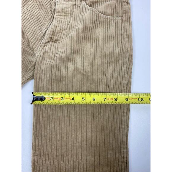 Vintage 70s Brittania Straight Corduroy Pants Teens 28x33 Khaki Beige USA Rare - Picture 12 of 15